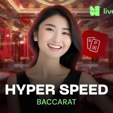 Hyper Speed Baccarat online game logo by Evolution on ivibetcasino-poland.com