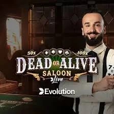 Live Dealer logo of Dead or Alive: Saloon from Evolution at Ivibet