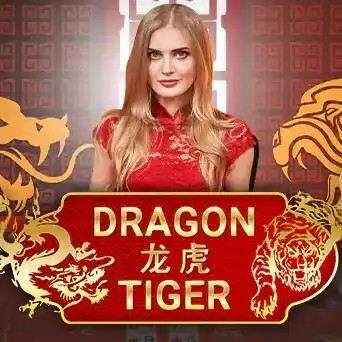 Official Live Dealer logo: Dragon Tiger by Evolution at Ivibet